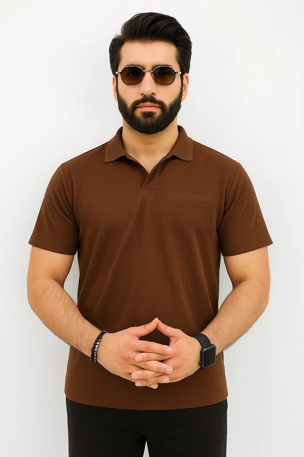 "Classic Brown Cotton T-Shirt – Earthy Tone, Everyday Comfort"