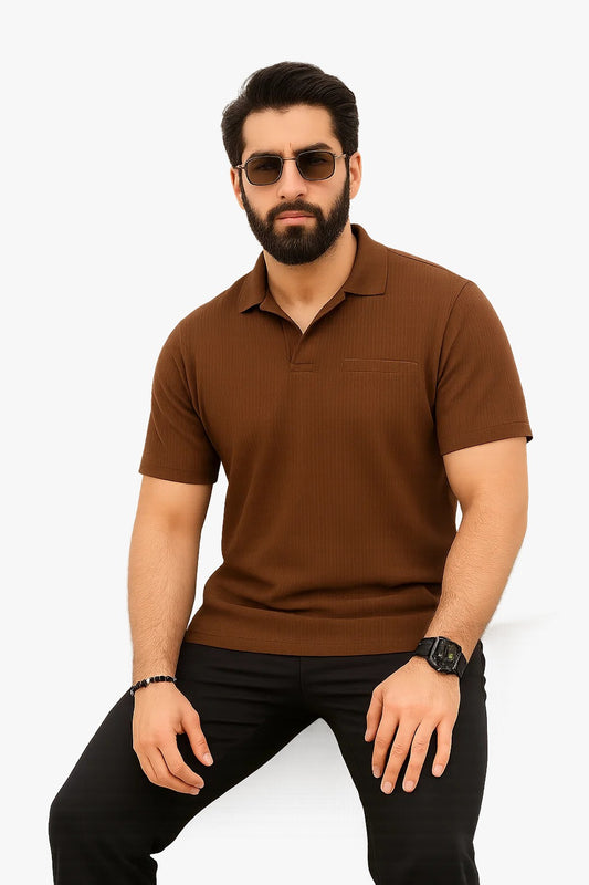 "Classic Brown Cotton T-Shirt – Earthy Tone, Everyday Comfort"